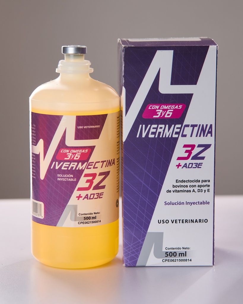 IVERMECTINA 3Z AD3E x 500ml + 01 COMBETRION x 250ml (COMBO) 