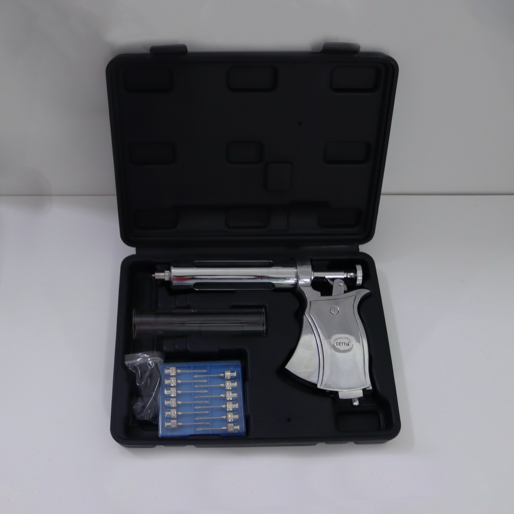 JERINGA AUTOMATICA METALICA COMPLETA TIPO PISTON 50ML