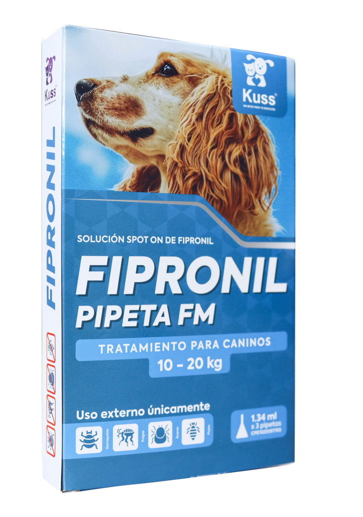 FIPRONIL PIPETA FM PERRO 10-20Kg 1.34ml x 3und