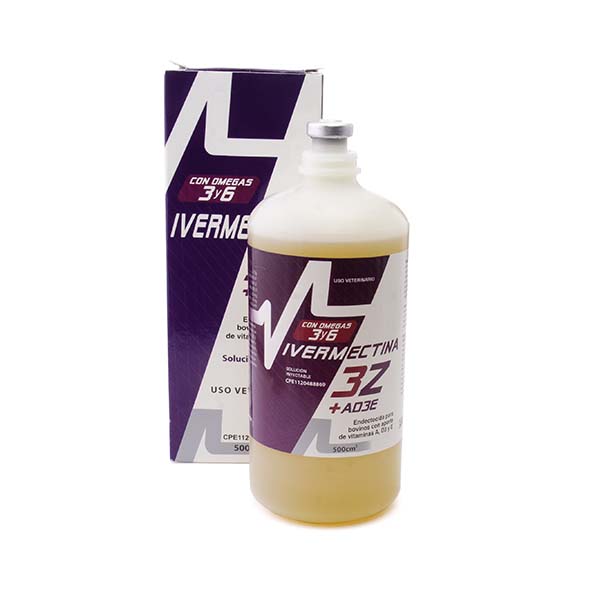 IVERMECTINA 3Z x 500ml (IVERMECTINA 3.15 + AD3E) 