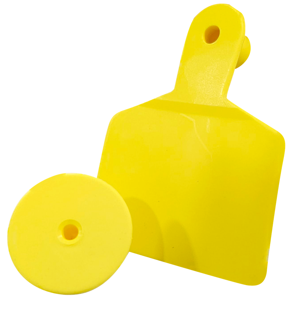 ARETES GANADEROS AMARILLO MEDIANOS